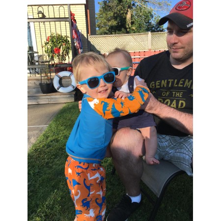 Roshambo Zack Morris Toddler zielone - okulary przeciwsłoneczne z polaryzacją 2+
